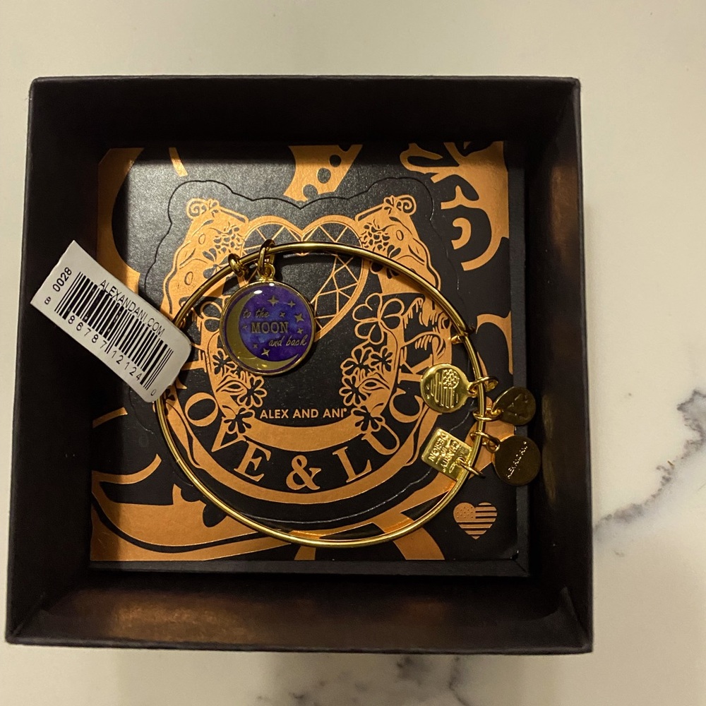 Alex and Ani moon bracelet